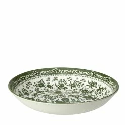 Burleigh Pottery Green Regal Peacock Pasta Bowl 23cm