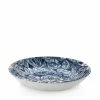 Burleigh Pottery Tableware Ink Blue Hibiscus Pasta Bowl 23cm