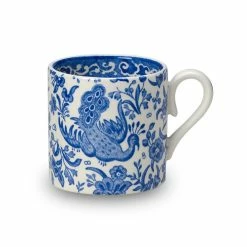 Burleigh Pottery Collections Blue Regal Peacock Mini Mug