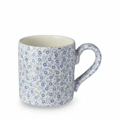 Burleigh Pottery Blue Felicity Mug Half Pint 284ml/0.5pt Seconds