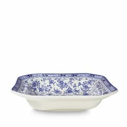 Burleigh Pottery Blue Regal Peacock Open Veg Dish Seconds Offers