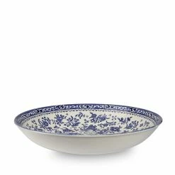 Burleigh Pottery Offers Blue Regal Peacock Pasta Bowl 23cm/9" Seconds