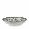 Burleigh Pottery Tableware Black Regal Peacock Pasta Bowl 23cm/9"
