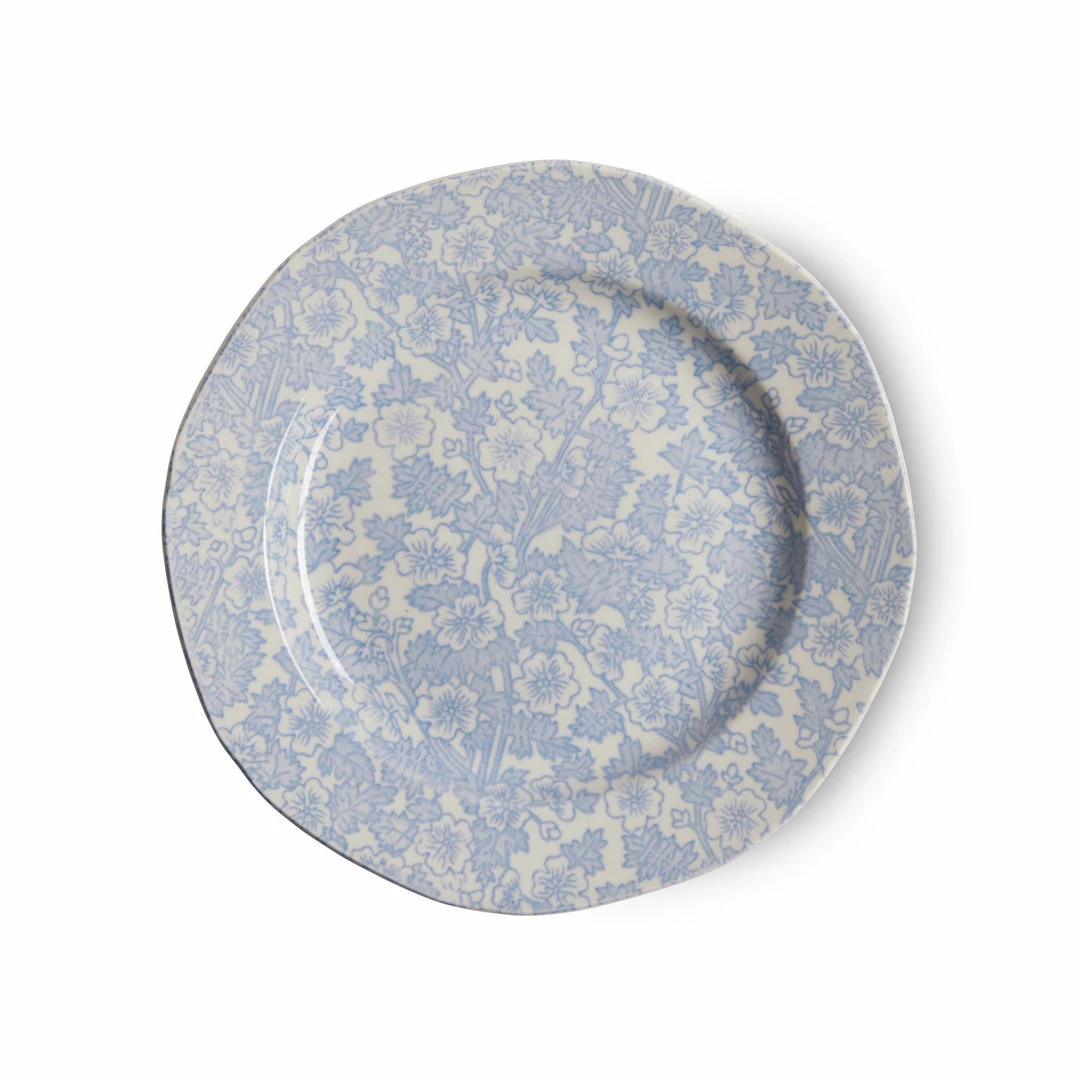 Burleigh Pottery Blue Burgess Chintz Plate 19cm/7.5" Seconds