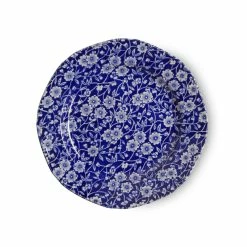 Burleigh Pottery Blue Calico Plate 19cm/7.5" Seconds