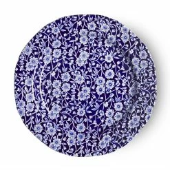Burleigh Pottery Blue Calico Plate 21.5cm/8.5"