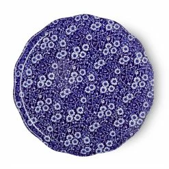 Burleigh Pottery Blue Calico Plate Cake Plate 28cm/11" Collections
