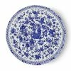 Burleigh Pottery Tableware Blue Regal Peacock Plate 22cm/8.75"