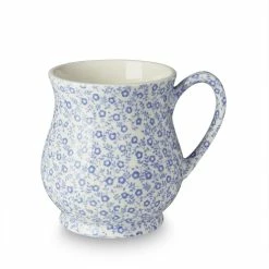 Burleigh Pottery Blue Felicity Sandringham Mug Half Pint 284ml/0.5pt Tableware