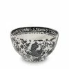 Burleigh Pottery Black Regal Peacock Sugar Bowl 9.5cm/4" Tableware
