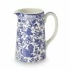 Burleigh Pottery Blue Regal Peacock Tankard Medium Jug 568ml/1pt Tableware
