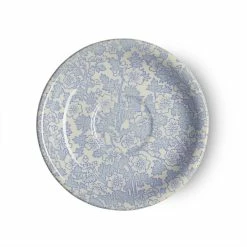 Burleigh Pottery Blue Burgess Chintz Tea Saucer Seconds Offers