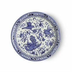 Burleigh Pottery Blue Regal Peacock Tea Saucer Seconds