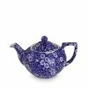 Burleigh Pottery Blue Calico Small Teapot 3-4 Cup 400ml/0.75pt Tableware