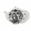 Burleigh Pottery Mini Teapot Trays Black Regal Peacock Mini Teapot Tray